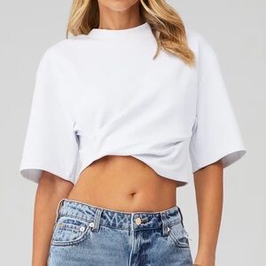 LaMarque Naia Cropped Asymmetric T-Shirt